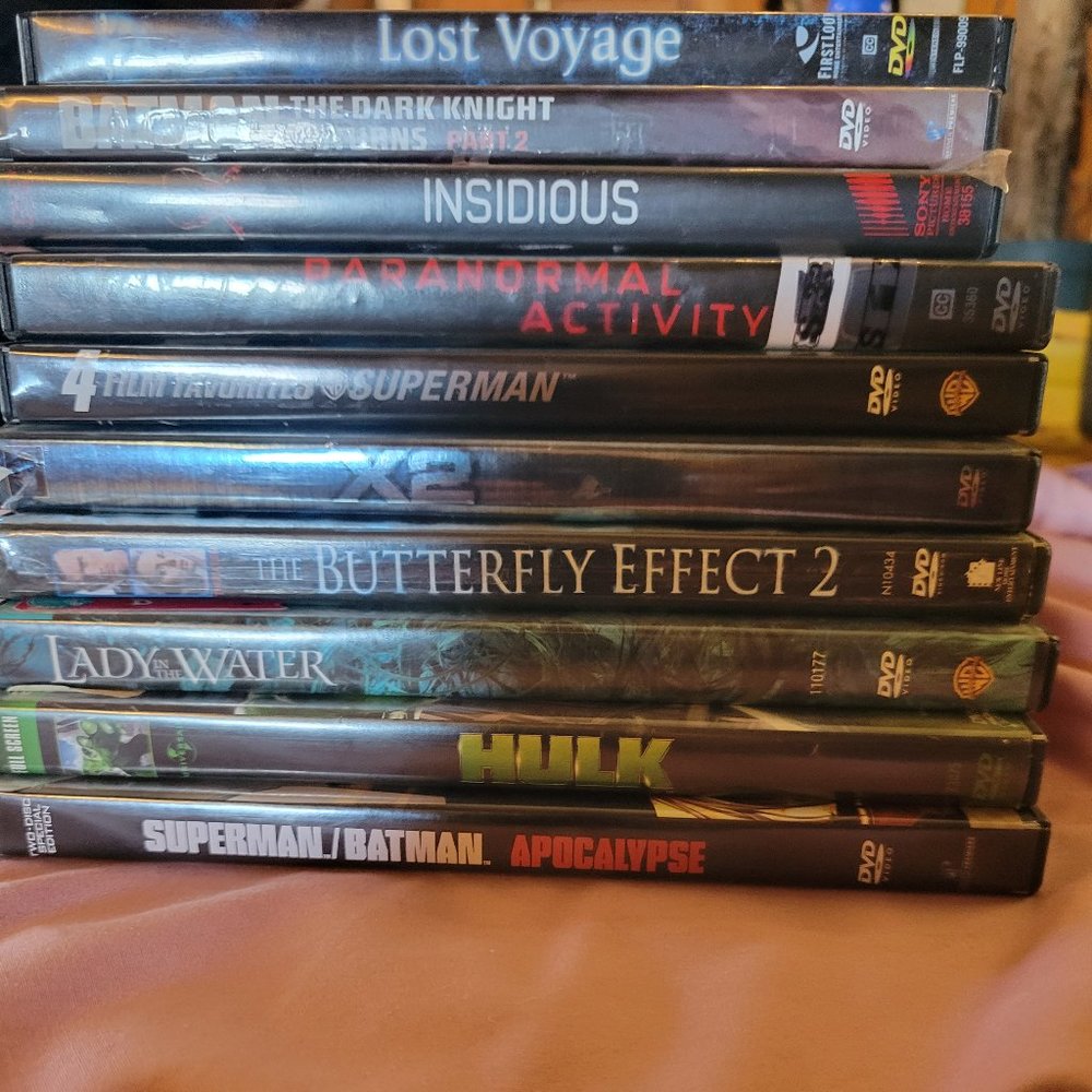 10 dvds in a bundle all for $10